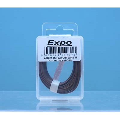 18 Strand/ 0.1mm Wire - Brown - 10 Meters
