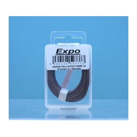 image: 18 Strand/ 0.1mm Wire - Brown - 10 Meters