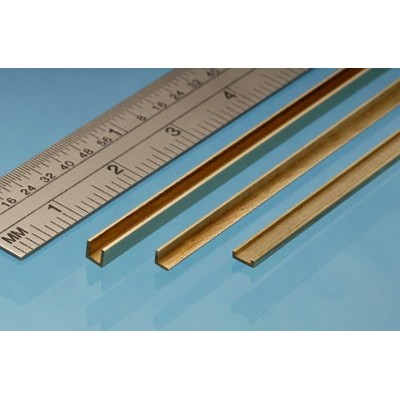 2mm x 2mm x 305mm Brass Angle - 1 Piece