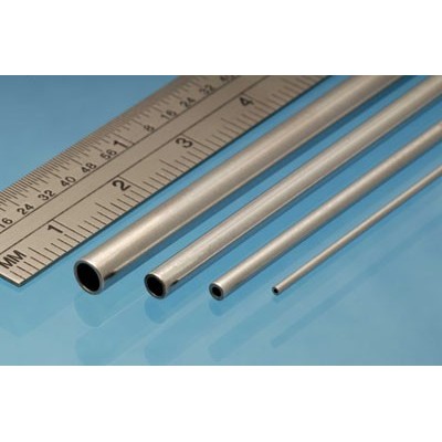 4.0mm x 0.45mm x 305mm Aluminium Tube - 3 Pieces