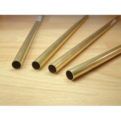 image: 8.00mm x 0.45mm x 305mm Brass Tube - 2 Pieces