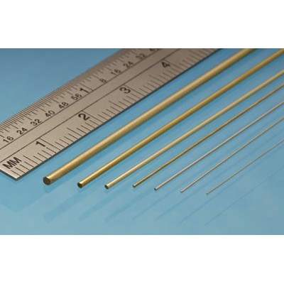 image: 2.00mm x 305mm Brass Rod - 5 Pieces