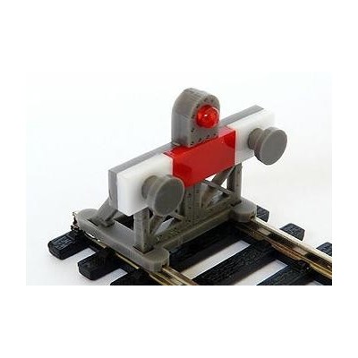 OO Laser Cut Buffer Stop Kit with Light - Pack 2