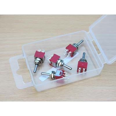 DPDT Sub Miniature Switch - 2 Positions - On/On - 5pcs