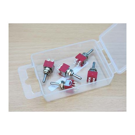 DPDT Sub Miniature Switch - 2 Positions - On/On - 5pcs