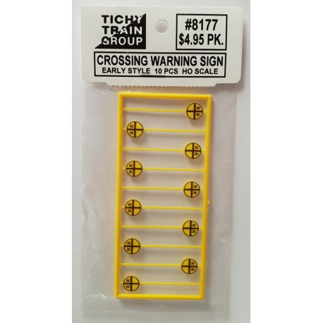 Early - Pre-1950 - Crossing Warning Sign - 10pcs
