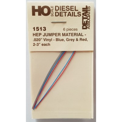 MU Jumper Cable .020" Vinyl 3" Long - Red/Blue/Gray - 2 each