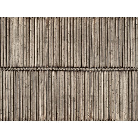 3D Cardboard Sheet - Timber Wall