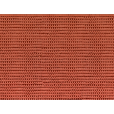 3D Cardboard Sheet - Plain Tile - Red