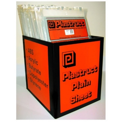 Plastruct Styrene Sheets - Plain and Textured - 7ins x 12ins - Various