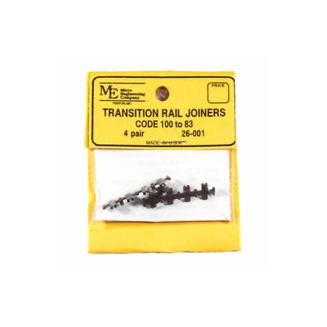 Plastic-Insulated Transition Rail Joiners pkg(8) -- Code 100 to 83